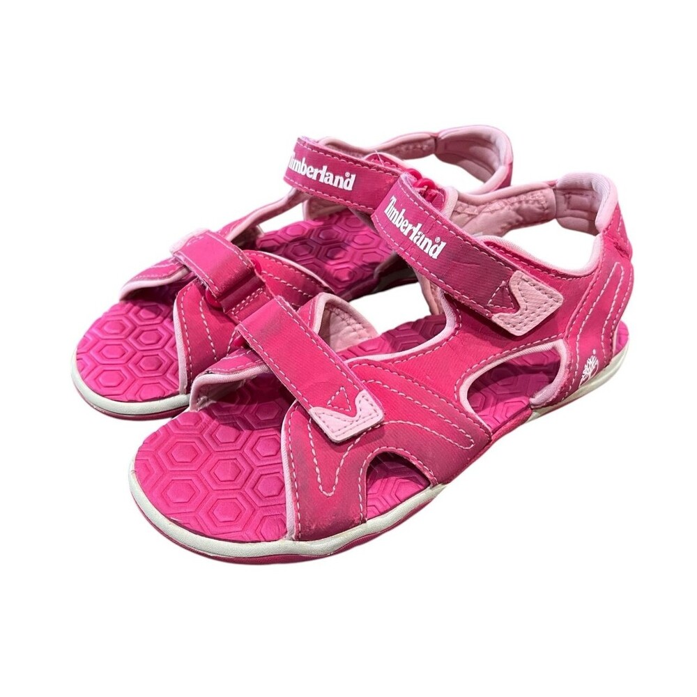 Timberland Girls Pink Adventure Seeker Two-Strap Sport Sandals  Size 3